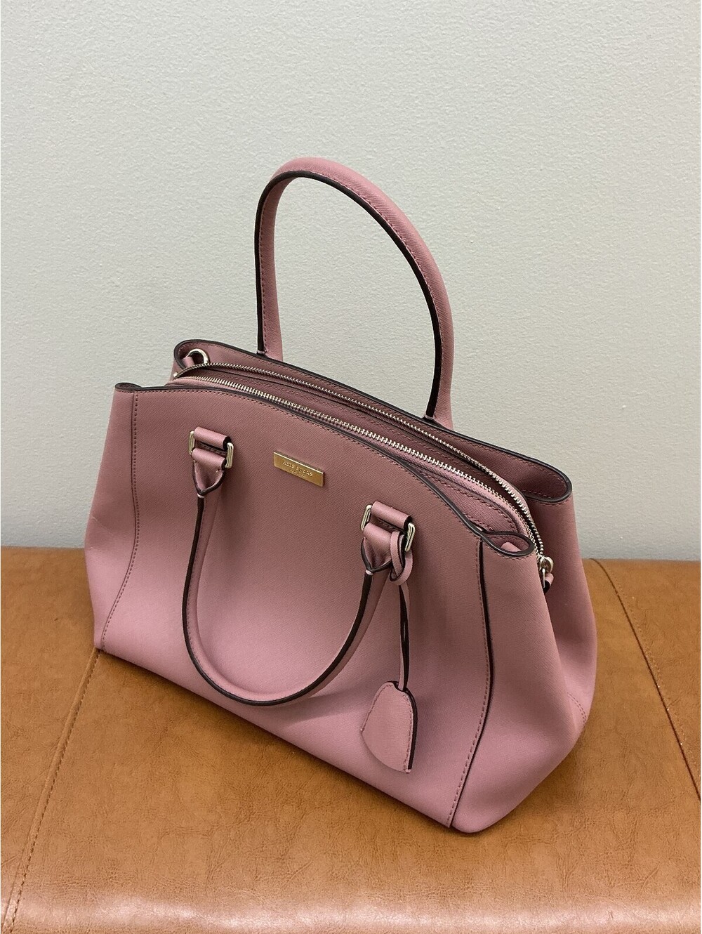 Kate Spade New York Pink Leather Satchel Handbag
